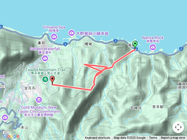 劍龍稜、鋸齒稜、煙囪山