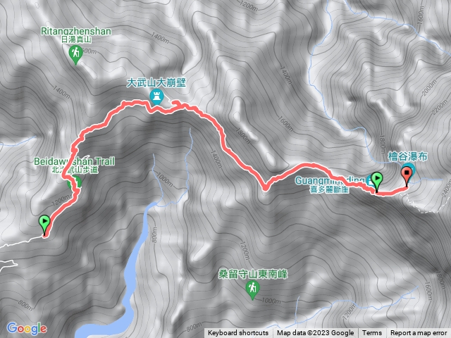 北大武山D1登山口至檜谷山莊預覽圖