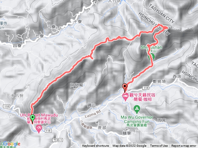 2022.04.16高甫山>彩和山>油井窩山>石牛山連稜縱走