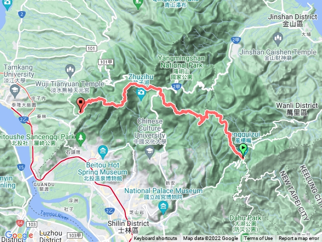 陽明山東西大縱走活動--- 一日