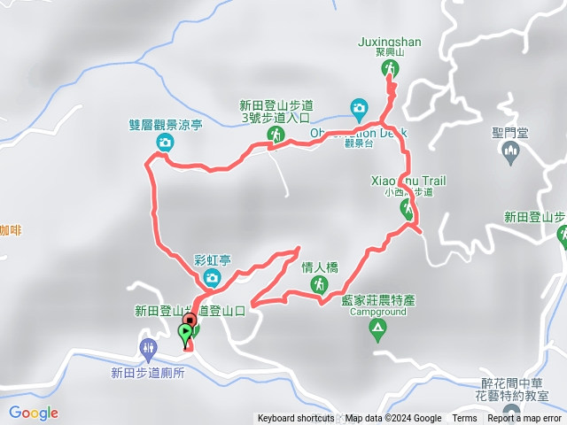 新田登山步道聚興山三角點20240817