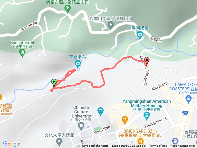 天母古道翠峰瀑布