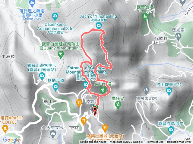 觀音山 繩索上硬漢嶺