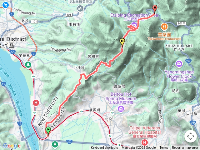 【任務一】2025臺北大縱走臺北大縱走第一段：關渡至二子坪順撿二子山東西峰202505301418預覽圖