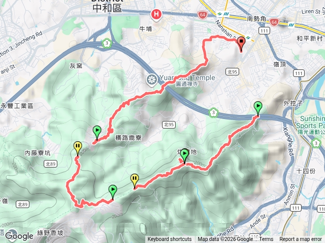 2026微笑山線大縱走尋寶集章任務微笑山線：【天上山系】烘爐地土地公段202607071808預覽圖