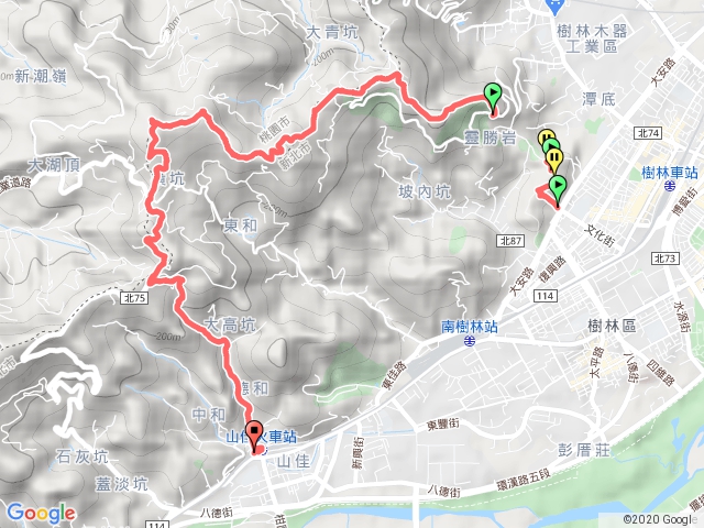 樹林火車站—大棟山—山佳火車站