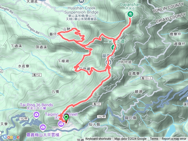 繞遠路的雲嘉五連峰，三元宮太平山梨子腳山馬鞍山龍興宮大眾爺廟山豬湖步道4-14-2預覽圖