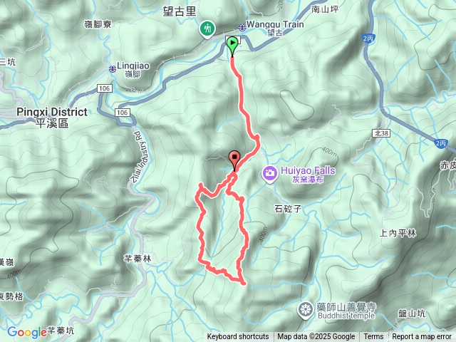 2025.11.30平溪灰窯橋登平溪子山連走畝畝山下北稜新路線出善覺寺Q字行