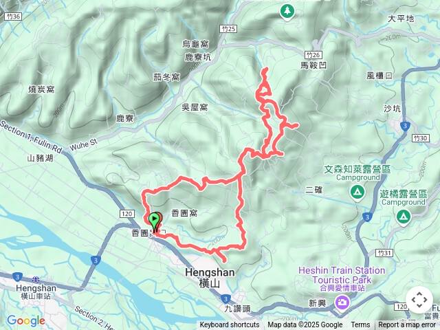 飛沙縱走延伸版（香園窩山一大肚山O縱）