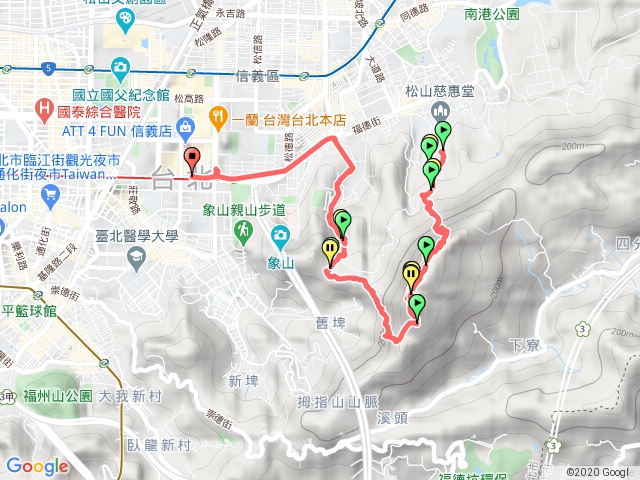四獸山進-南港大岩壁-九五峰-象山出-前往101鼎泰豐