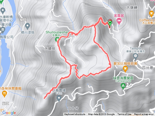 2023-4-7橫山 田寮山、毬子山、鎮石山、薯園山、水頭排山 五連峰