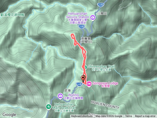 高山賞景輕鬆走合歡尖山石門山哈哈山O型預覽圖