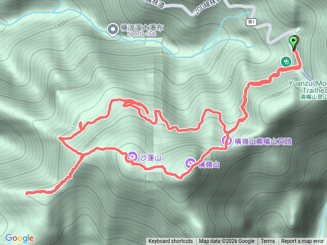 橫嶺山、沙蓮山、笛吹山預覽圖