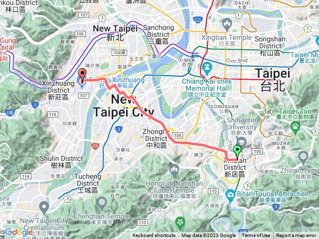 大坪林=>新莊建國騎行07062023