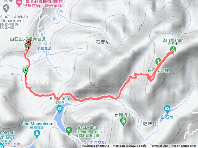 打鐵寮至白石山頂