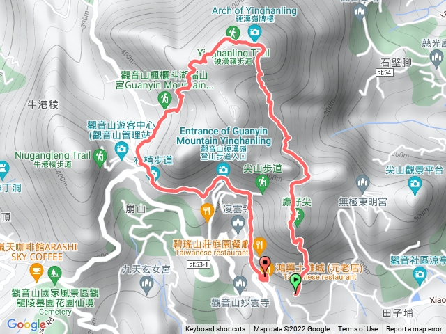 鷹仔尖到硬漢嶺轉楓櫃斗