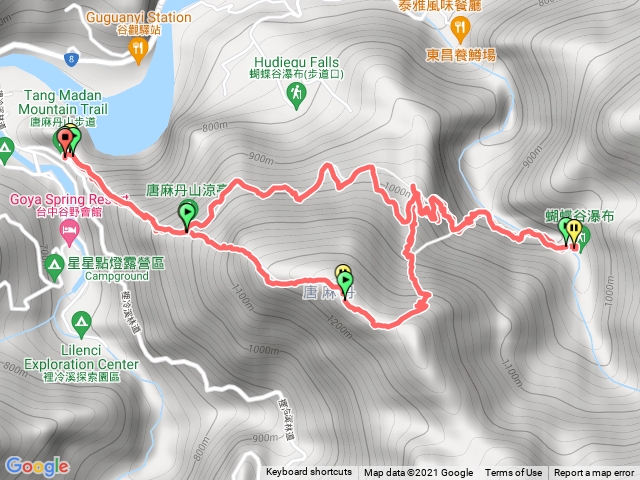 2021/11/4 唐麻丹山裡冷蝴蝶瀑布O型縱走