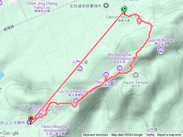 金門太武山-蔡厝古道-玉章路來回預覽圖