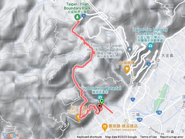 跑馬古道洞坑瀑布