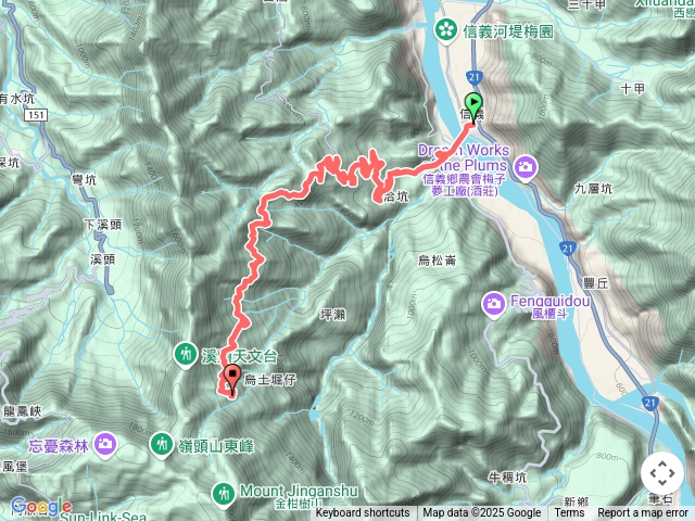 2025-06-28_08金柑樹山烏塗堀林道車程