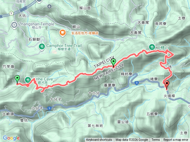 銀河洞642縱走預覽圖