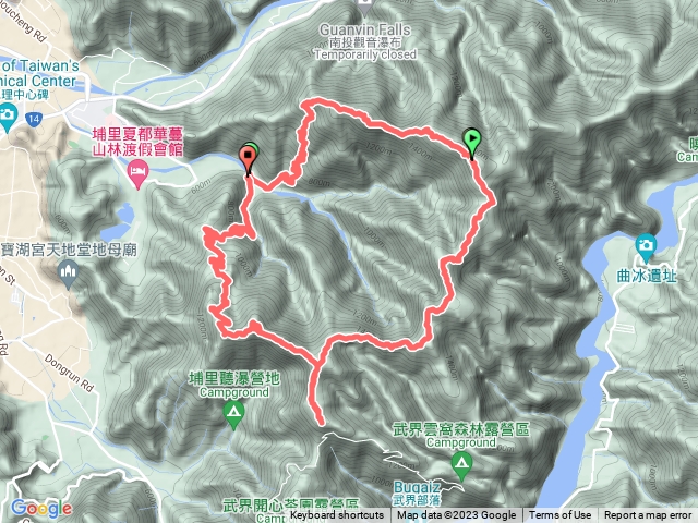 舊武界越山橫屏山O型縱走9連峰