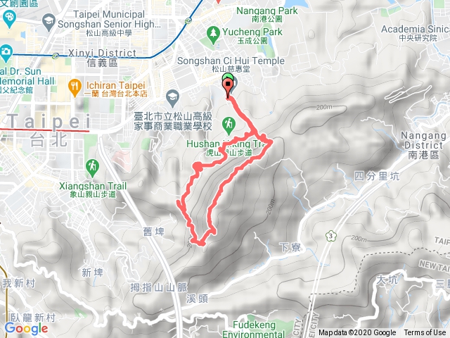 慈惠堂－九五峰－姆指山－瑤池宮－鎮山宮－慈惠堂