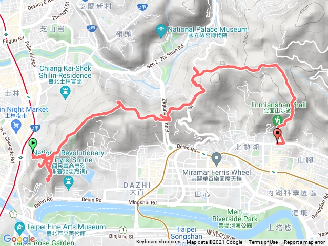 台北縱走五段加金面山