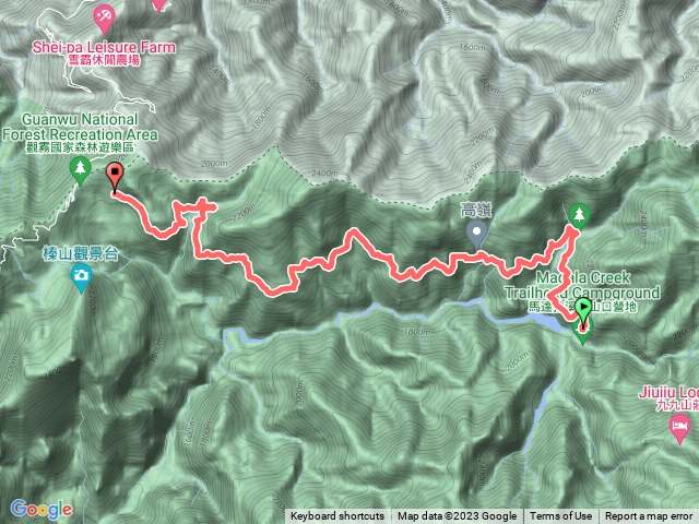 大鹿林道東線回程