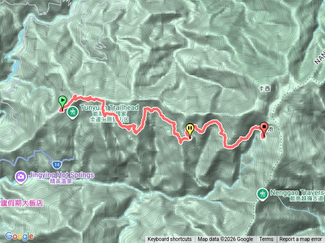 雲天宮往天池山莊