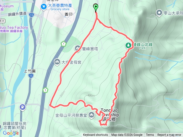 苗栗銅鑼雙峰山步道