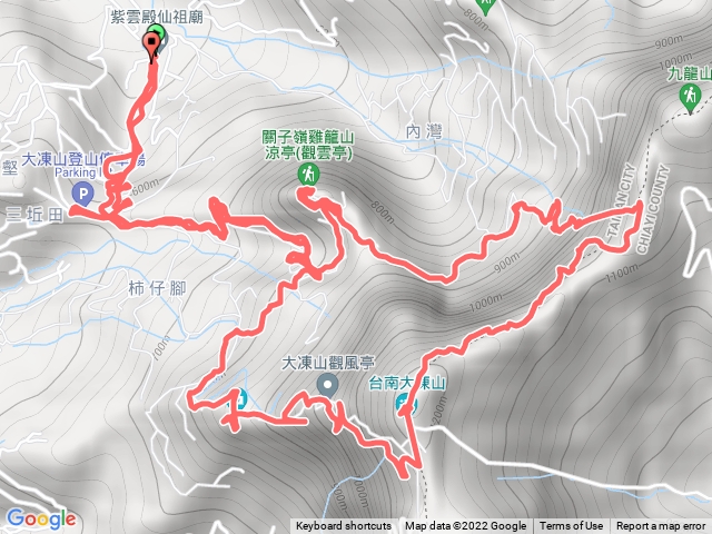 台南關子嶺雞九凍(雞籠山+九龍山+大凍山)