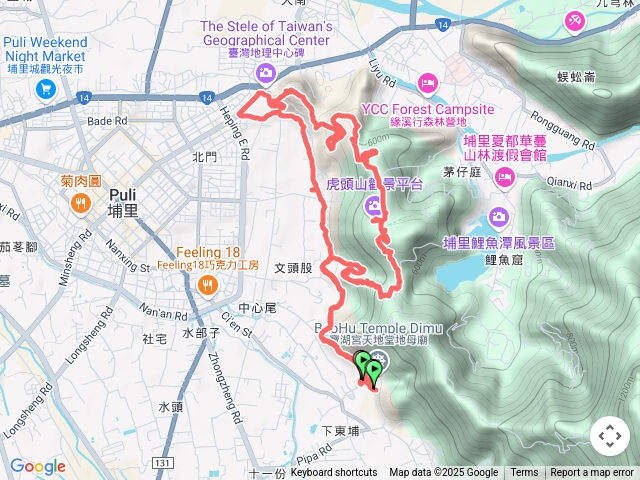 埔裡哲學步道gpx