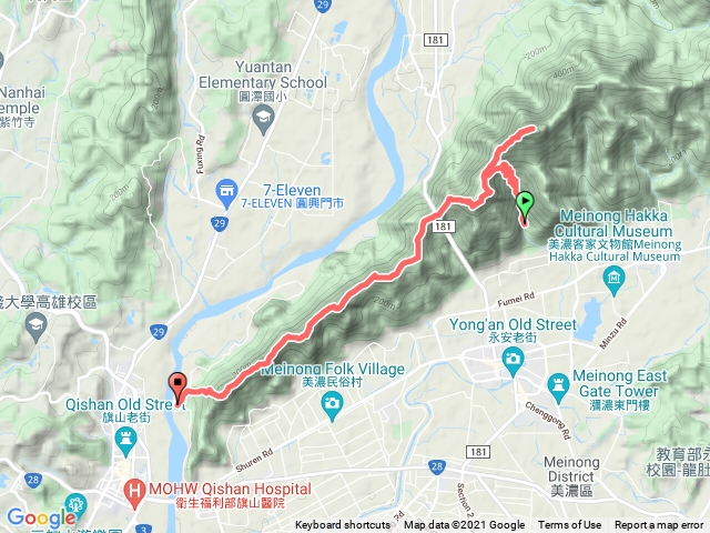 月光山靈山旗尾山