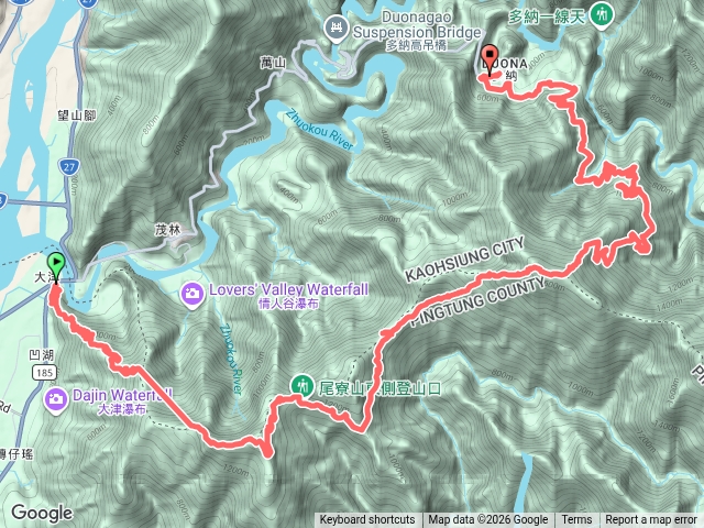尾寮、京大山縱走預覽圖