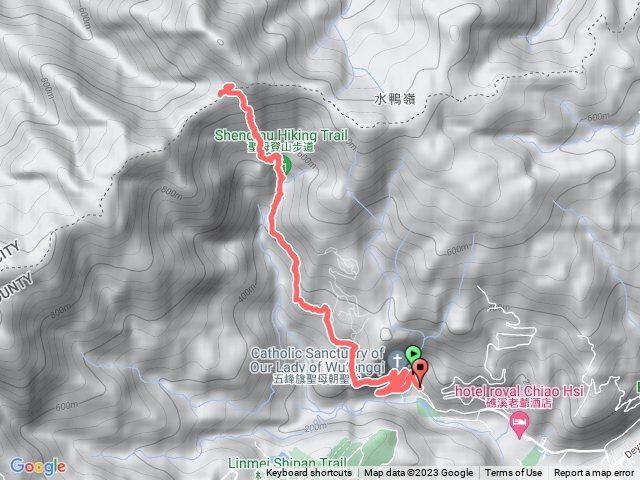 2023抹茶山路線軌跡圖