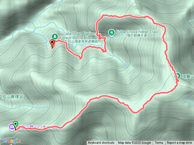 塔拉縱走(塔曼山~拉拉山步道)