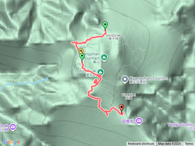 2026/03/30黃山第二天排雲亭.西海景區.光明頂.白雲賓館（新）預覽圖
