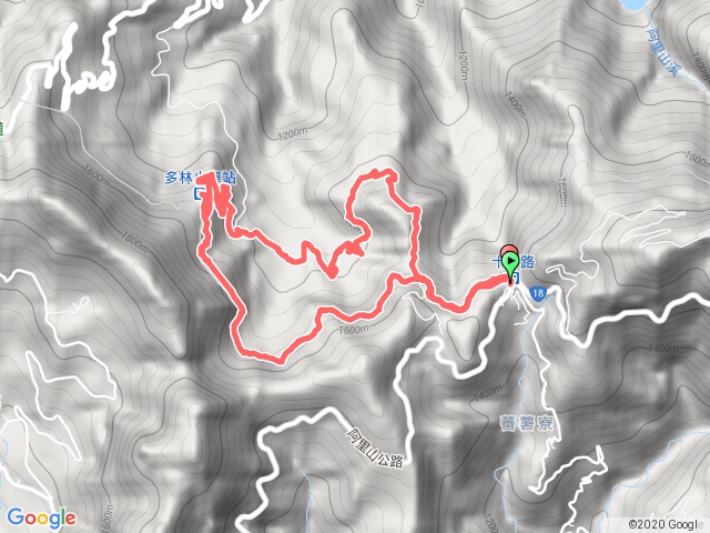 阿里山公路十字路-多林-得恩亞納O形