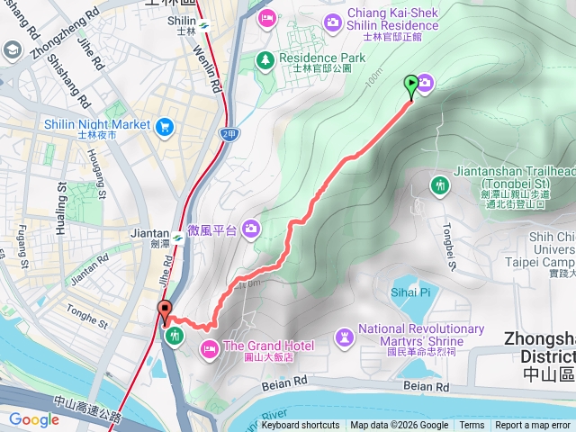 台北大縱走第五段：捷運劍潭預覽圖