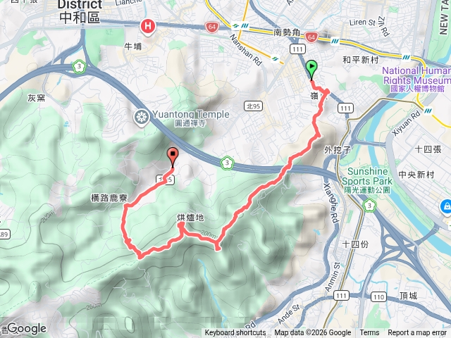 烘爐地登山步道(南勢角山)預覽圖