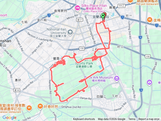 2026-03-18宜蘭轉運站楊士芳進士旗桿座鑑湖堂南機場進士里2機堡南僑里6機堡八角塔台宜蘭科技園區回宜蘭轉運站