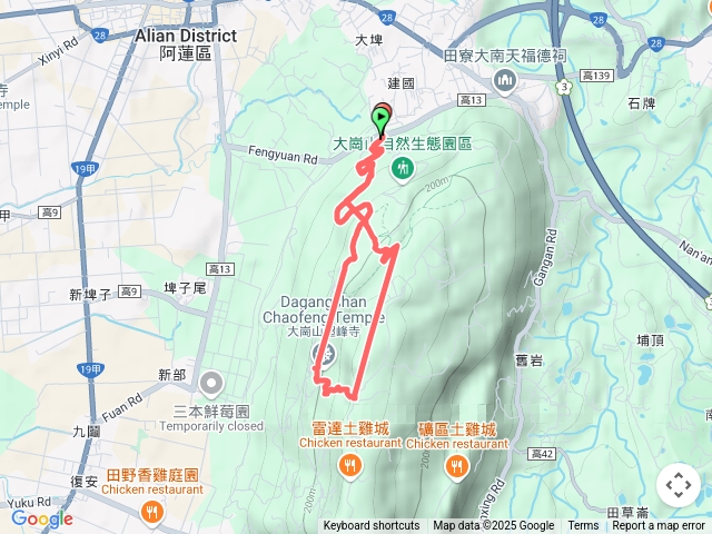 大崗山晨跑