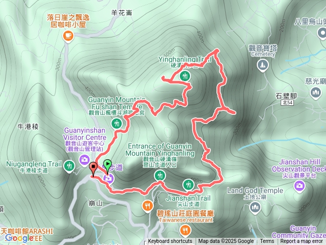 風櫃斗上硬嶺-北韓四段-一段出觀音山登山口
