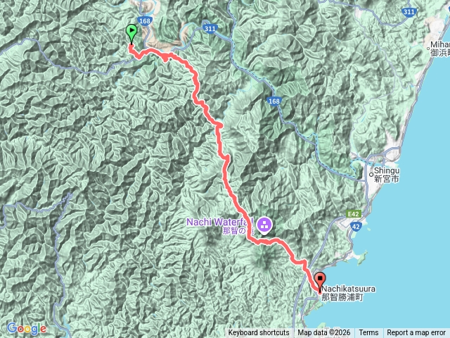 熊野古道（湯峯-紀伊勝浦）