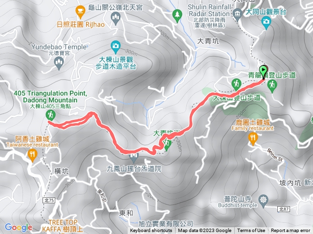 青龍嶺、大棟山來回