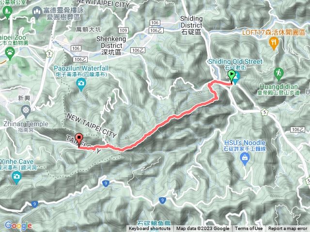 筆架連峰 石碇→木柵