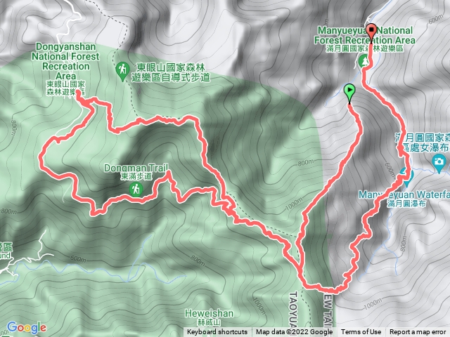 天德像拉卡山東眼山森林遊樂區東滿步道回程