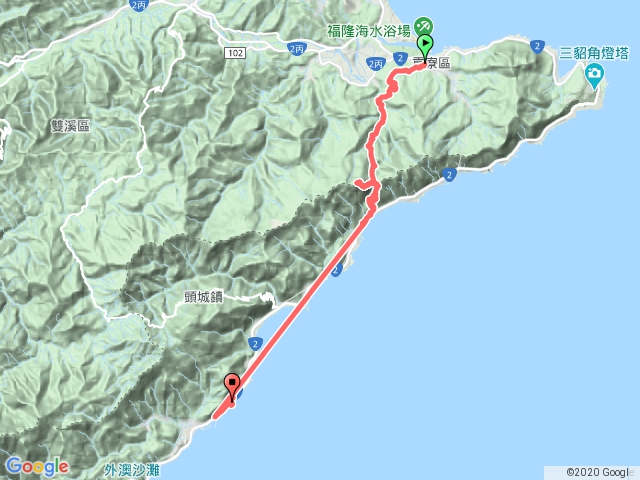 福隆(草嶺古道)到龜山(北關海潮公園)