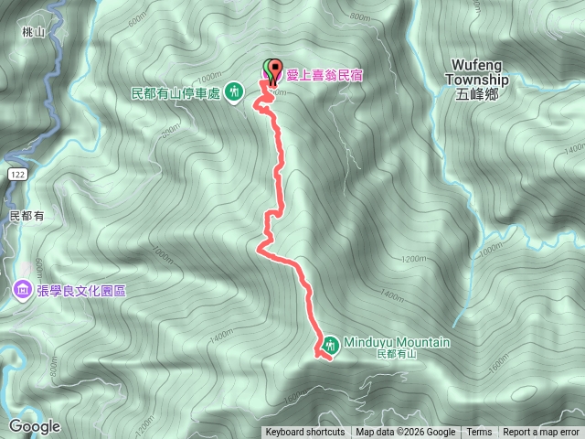 樂上喜翁民宿到民都有山預覽圖